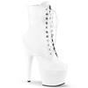 Pleaser - ADORE1020 Bottes de plateforme, Pole dance chaussures - Blanc Product image